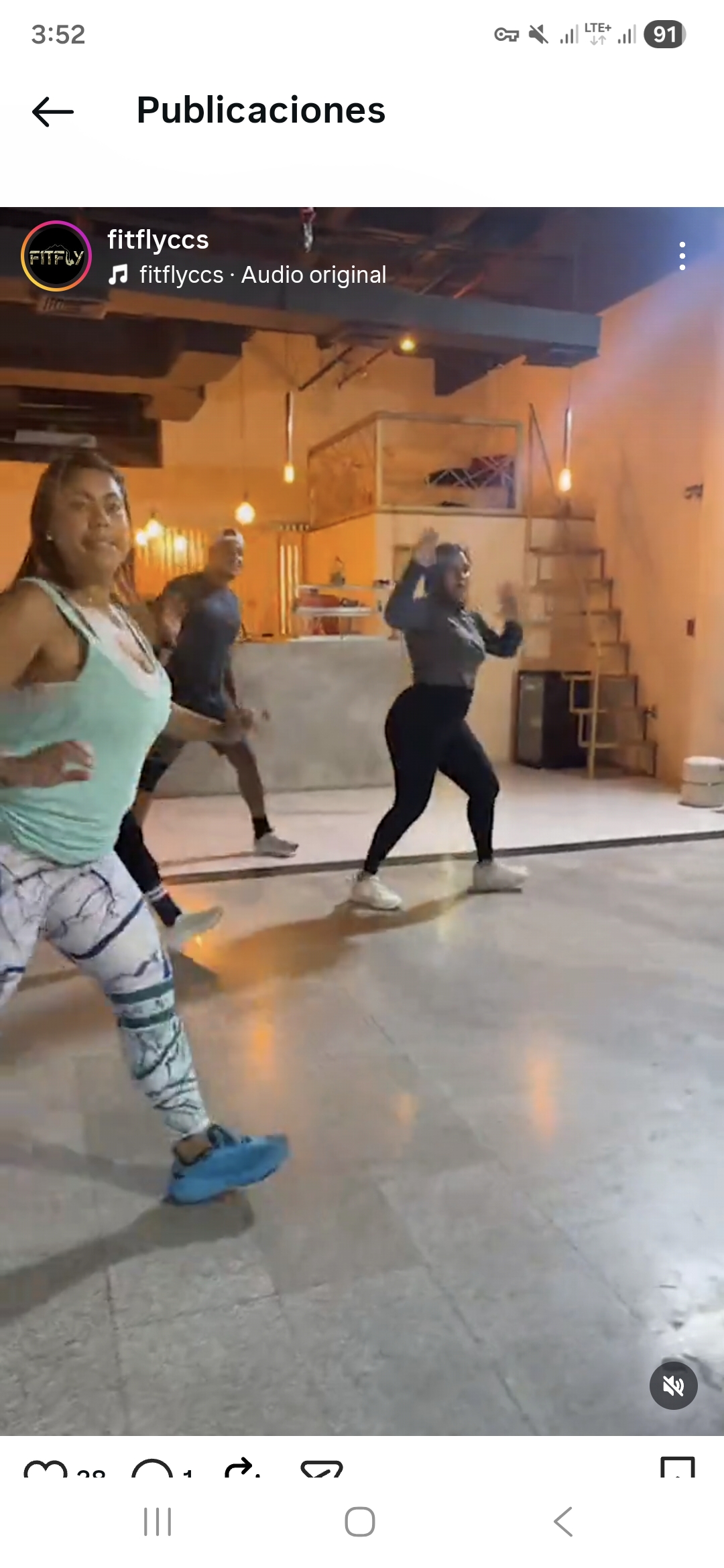 Clase de bailoterapia